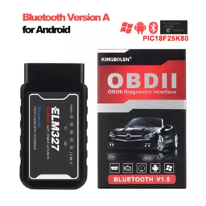 ELM327 V1.5 Bluetooth PIC18F25K80 Chip Android IOS Diagnostic KINGBOLEN MM M04 - Picture 1 of 1
