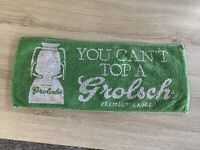 Grolsch Classic beer towel man cave home bar breweriana retro Collectible B3