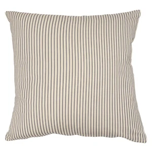 Ticking Stripe 22" Cushion Cover Navy Woven Cotton Square Home Scatter - Picture 1 of 3