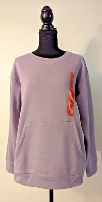 NUEVO Mondetta Talla M Everyday Suave Cuello Redondo Sudadera Púrpura Canguro Bolsillo 4434 Foto 1 de 4