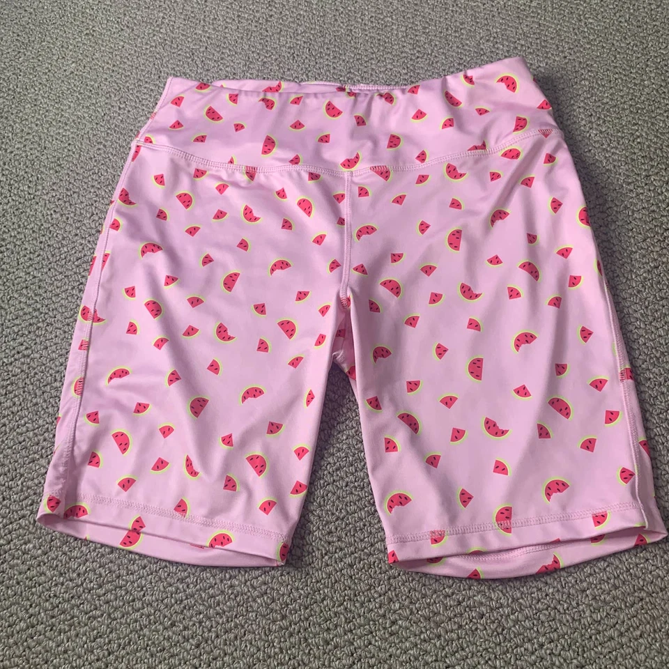 Pantalones Cortos Cabana By Crown & Ivy Mujer 1X Rosa Estampado Sandía Pull On Informales Foto 1 de 4