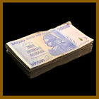 Zimbabwe 10 Million Dollars X 50 Pcs Bundle, 2008 Aa/Ab (Cir) Used Coa