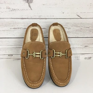 Cole Haan D20691 Slide-On Maultier Wollschnalle hellbraun Mokassin Zehenpartie Damen US 6,5 B - Bild 1 von 7