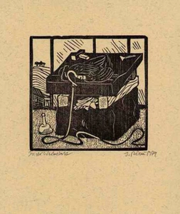 Jochem Pechau - Werkstatt des Bildhauers - OriginalLitho Handsigniert 79 - Picture 1 of 1