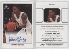 2021-22 Leaf Memories 1990 Base Auto Jahmir Young #BA-JY1 Auto