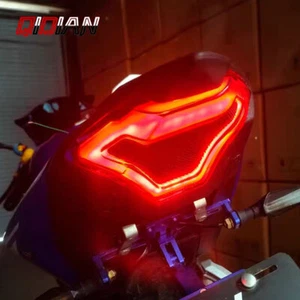 LED Integrated Tail Light Brake Light For 2015-2024 Yamaha MT07 FZ07 R3 MT03 R25 - Picture 1 of 9