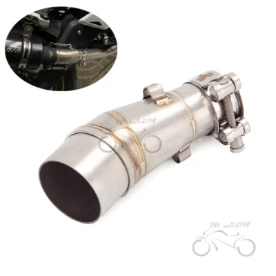 Silenciador de 51 mm tubo de escape de enlace medio deslizable para Kawasaki Ninja 300 Z300 2013-2018 Foto 1 de 4