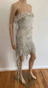 MINIVESTIDO ACANALADO PASARELA 2003 VINTAGE EMANUEL UNGARO TALLA 38 - Imagen 1 de 7