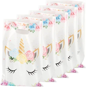 ✨ 50 Pcs Unicorn Party Favor Bags with Handles - Goodie and Candy Gift Bags for - Picture 1 of 7