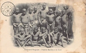 Comoros - Sultanate of Anjouan - Bushmen children - SEE SCANS FOR STATE - - Como - Picture 1 of 2