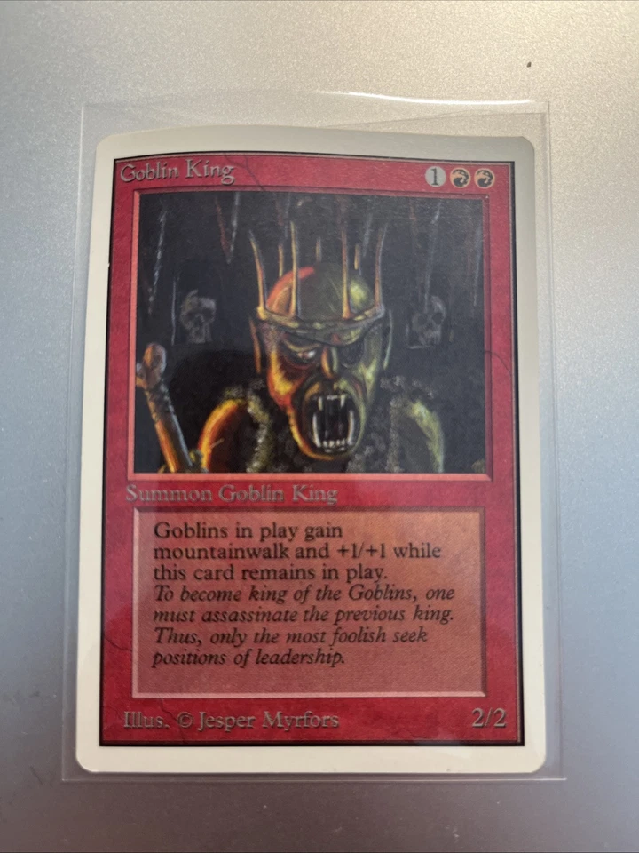 Goblin King - Unlimited Edition MTG (1993) Magic the Gathering Warped See Pics - Image 1 of 4