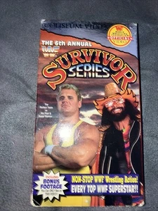 WWF 6th Annual Survivor Series (VHS, 1992) Coliseum Video Savage Bret Hart - Bild 1 von 3