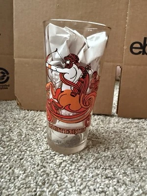 Vaso de cristal vintage Arby's SAGITARIOUS zodiaco 1976 astrología horóscopo Foto 1 de 4