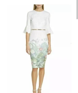 Ted Baker Dress Off White/ivory Size 5 - 16Bodycon Beautiful For Wedding/races - Picture 1 of 2