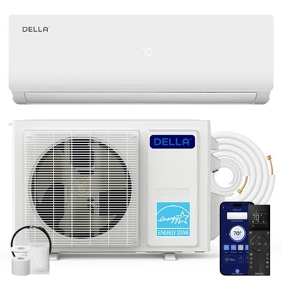 Mini Split AC 20 SEER2 9000 BTU enfría hasta 400 pies cuadrados 230 V con bomba de calor Foto 1 de 4