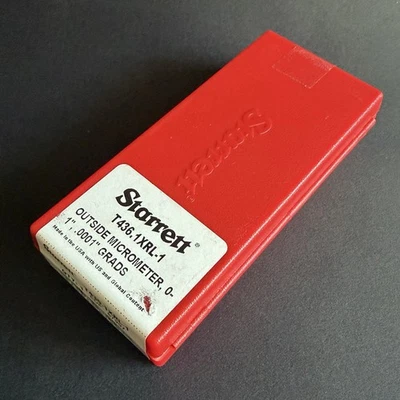 Starrett T436.1XRL-1 Micrometro Exterior - 0-1 en rango Foto 1 de 4