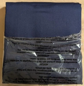 King Pillowcases Set of 2 Navy Cotton Amazon Basics 400 Thread Count - Picture 1 of 3