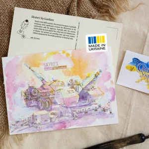 POSTCARD Ukraine's Sky Guardians. SKYNEX - Picture 1 of 12