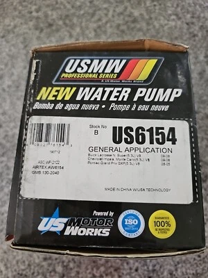 Bomba de agua US Motor Works US6154 para Buick/Chevrolet/Pontiac Foto 1 de 4