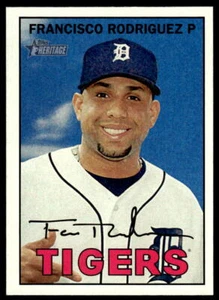 2016 Topps Heritage #11 Francisco Rodriguez Detroit Tigers Baseball - Picture 1 of 2