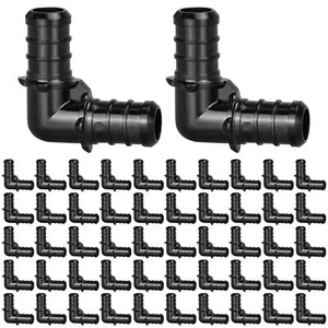 50 Stück 1/2 Zoll Poly Widerhaken Quetsch PEX Fittinge für Hauswassersysteme - Bild 1 von 7