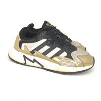 Adidas Tresc Run Shoes Size 5 White/Black/Gold EG5664 NWT | eBay
