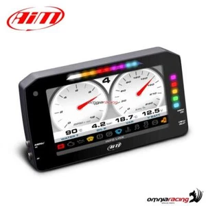 AIM MXP Strada digital display TFT 6" dashboard logger for car  CAN (ECU) cable - Picture 1 of 5