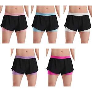 Kids Girls Bottoms Quick Drying Shorts Dance Pants Cycling Swimwear Training - Picture 1 of 39