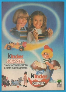 KINDER Sorpresa Anno 1984 pubblicità advertising werbung clipping MA1375 - Imagen 1 de 1