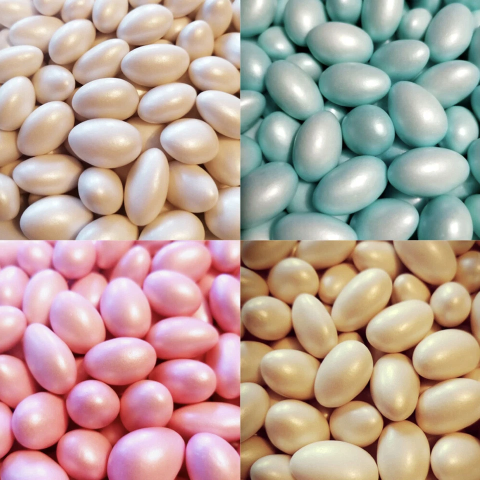 Hochzeitsmandeln Perlglanz 1 kg - Gastgeschenk Hochzeit Zuckermandeln glänzend - Bild 1 von 1