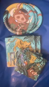 THE LION KING Birthday Party Supplies Plates, & Napkins—lot of 7 - Picture 1 of 5