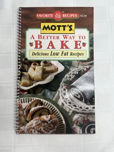 Vtg Mott's Apple Sauce A Better Way to Bake: Delicious Low Fat Cookbook (H) - Picture 1 of 3