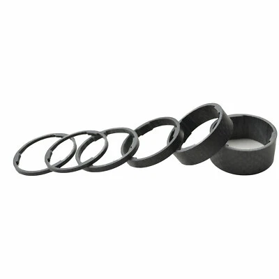  1-1/8" OMNI Racer LIGHTEST Carbon Headset Spacer Set 2,3,5,10,15,20mm: MATTE - Image 1 of 4