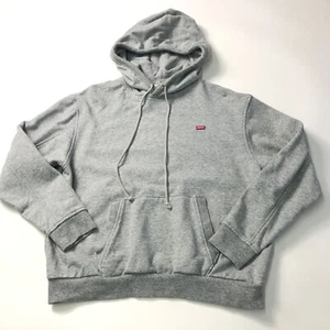 LEVI'S Unisex Gris Logo Algodón Retro Vintage Sudadera con Capucha Pequeña - Imagen 1 de 13