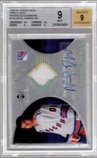 2006-07 Nigel Dawes Upper Deck Sweet Shot Auto Jersey 22/25 Rangers BGS 9
