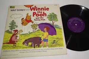 Clean! Tested 1965 Walt Disney Winnie The Pooh Honey Tree LP #3928 w/ Story Book - Picture 1 of 7