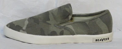 SEAVEES WOMEN'S SNEAKER US 5 M BAJA SALTWASH SLIP-ON SAGE GREEN CAMO NEW NWOT - Image 1 of 4