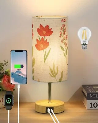 Touch Bedside Lamp with Two USB Charging Ports - Three-Way Adjustable Brightn... - Image 1 of 4
