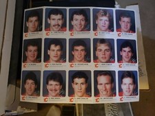 1985 86 Red Rooster Calgary Flames 2 Uncut Sheet Set MacInnis Vernon Suter RC 