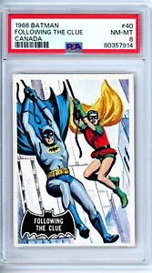 1964 Topps Black Bat Batman Canada Following the Clue 40 PSA 8 - Picture 1 of 1