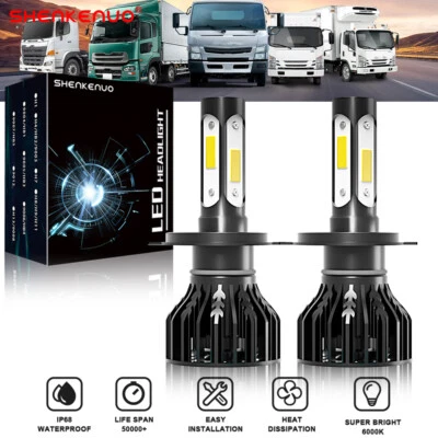 LED Headlight Light Bulbs Conversion Kit For Nissan UD 1800 2000 2300 2600 3300 - Image 1 of 4