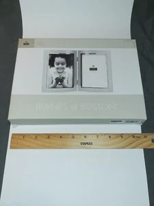 NEW BURNES OF BOSTON - 4" X 6" DOUBLE - SILVER FRAME - FAST SHIPPING - Picture 1 of 14