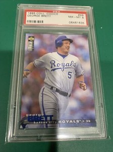 George Brett 1995 Collectors Choice #49 PSA 8
