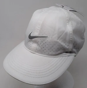 Women's Nike Featherlight Dri-Fit Aerobill Running Cap Hat White DC4090-100 NWT - Picture 1 of 9