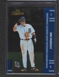 2005 PLAYOFF PRESTIGE NL EAST DIV CHAMPIONS PARALLEL #107 IVAN RODRIGUEZ SP 1/18 - Picture 1 of 1