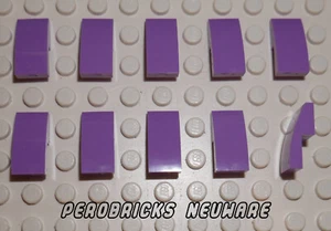 Lego Basic 10 x Bogen halbrund Schrägstein 1x2 medium lavendel #11477 NEUWARE - Bild 1 von 1