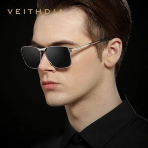 VEITHDIA HD Polarized Driving Sunglasses Men UV400 Sport Eyewear Sun Glasses New - Picture 1 of 16