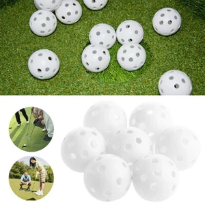 Multi-color Airflow Hollow Perforated Plastic Golf Practice Training Balls 42mm - Picture 1 of 19