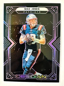 2022 Panini Obsidian Mac Jones PURPLE Electric Etch Card SP #/100 Patriots! - Picture 1 of 3