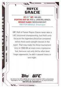 2014 Topps UFC Champions Trading Card Pick